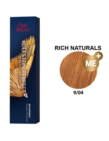 Koleston Perfect Naturais Puros 9/04 Louro Muito Claro Natural Cobre 60ml - Wella Professionals