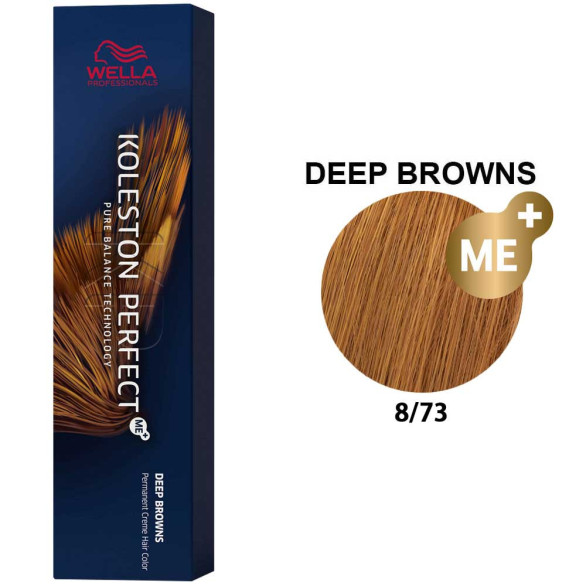 Wella Koleston Perfect castaños profundos 8/73 rubio claro marrón dorado 60 ml
