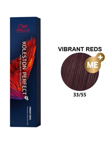 Wella Koleston Perfect rojos vibrantes 33.55