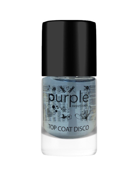 Top Coat Purple Disco 10ml Efeito Neon