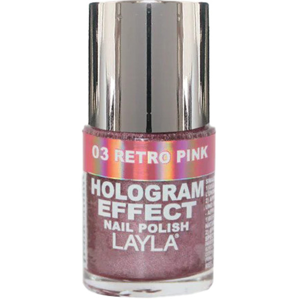Layla Retro Pink 03 Hologram Effect esmalte 10 ml