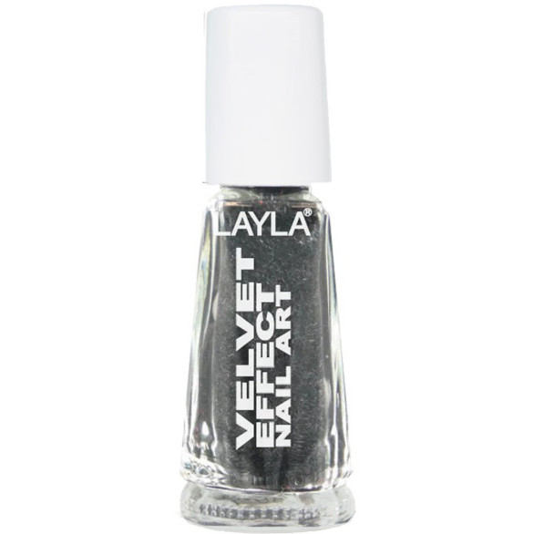 Layla Velvet Effect 12 negro microfibras nail art