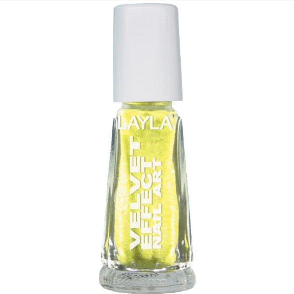 Layla Velvet Effect 07 verde microfibras nail art