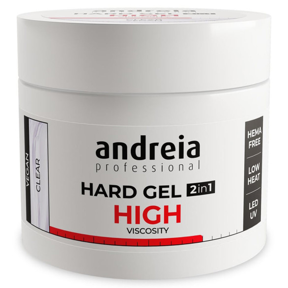 Andreia Hard Gel 2in1 Clear construcción 200 ml
