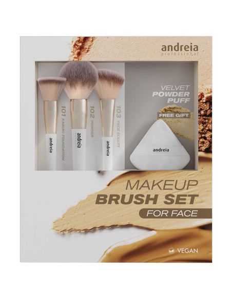 Kit Maquilhagem Andreia Brush Set Face