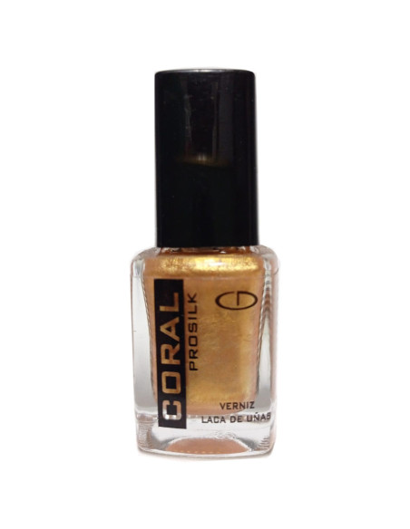 Verniz Delia 13 Coral Prosilk 10ml Dourado