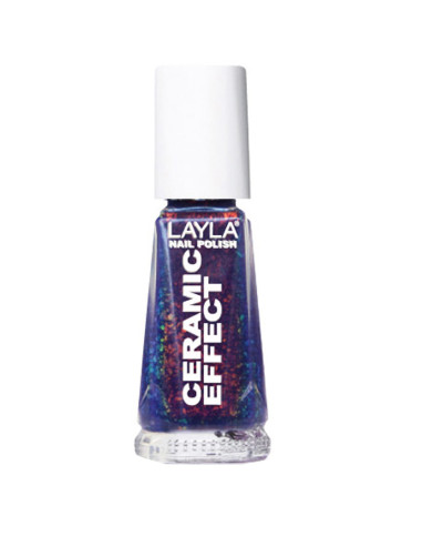 Verniz Layla Ceramic Effect 52 10ml Roxo Cintilante