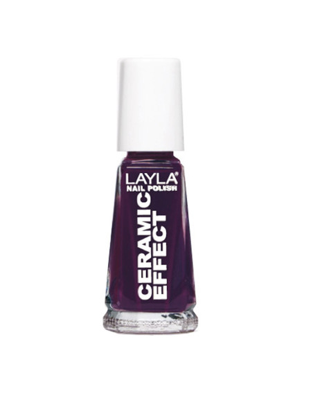 Verniz Layla Ceramic Effect 05 10ml Roxo Escuro