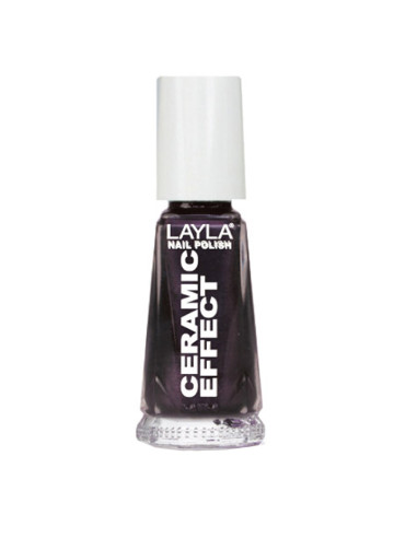 Verniz Layla Ceramic Effect 39 10ml Roxo Escuro