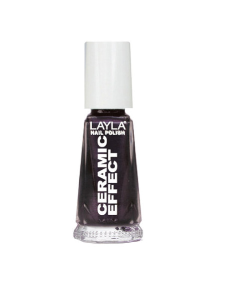 Verniz Layla Ceramic Effect 39 10ml Roxo Escuro