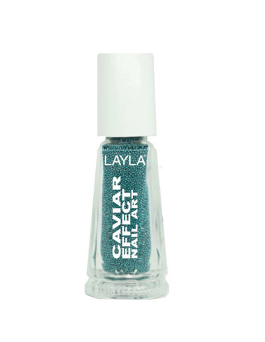 Nail Art Layla Caviar Effect 10 13g Azul Cromado