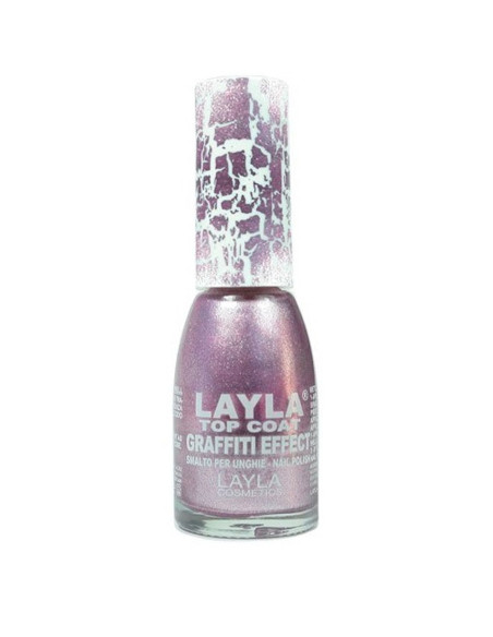 Layla Graffiti Effect 14 top coat rosa metálico 10 ml