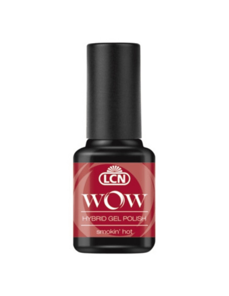 Verniz Híbrido LCN WOW Hybrid Gel Smokin' Hot 8ml Vermelho