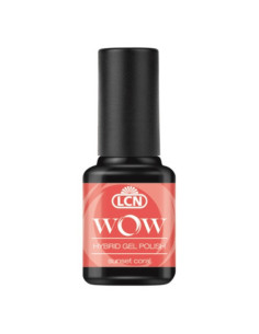 Verniz Híbrido LCN WOW Hybrid Gel Sunset Coral 8ml Laranja
