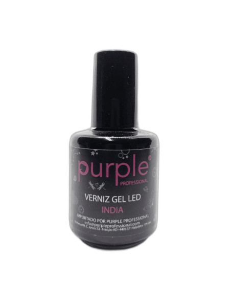 Verniz em Gel Purple Led India 15ml Nude