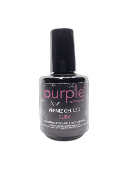 Verniz em Gel Purple Led Cuba 15ml Verde Neon