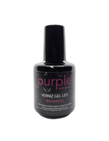 Verniz em Gel Purple Led Bahamas 15ml Rosa Vivo