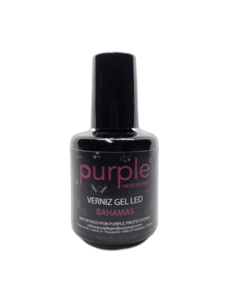 Verniz em Gel Purple Led Bahamas 15ml Rosa Vivo