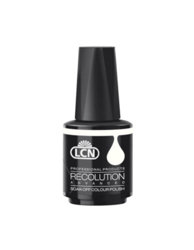 Verniz Em Gel LCN Recolution Advanced Natural White 10ml Branco