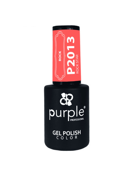 Verniz em Gel Purple P2013 Rock Star 10ml Laranja