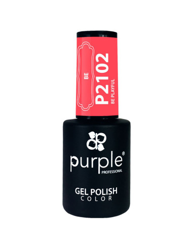 Verniz Em Gel Purple P2103 Be Positive 10ml Rosa Flamejante