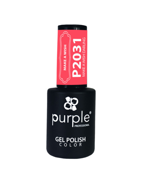 Verniz Em Gel Purple P2031 Make A Wish Darling 10ml Rosa Vermelha