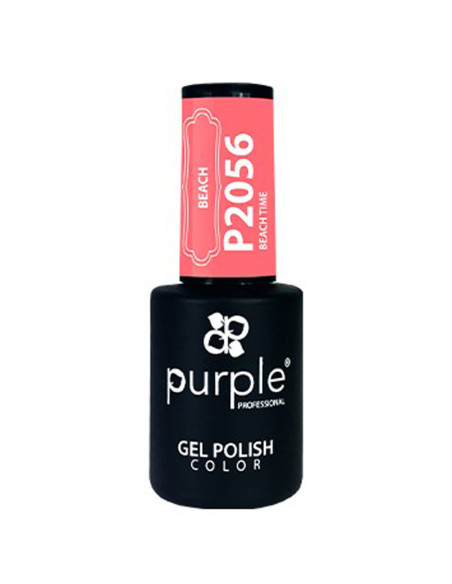 Verniz Em Gel Purple P2056 Beach Time 10ml Rosa Pôr do Sol