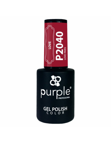 Verniz Em Gel Purple P2040 Love Paris 10ml Vermelho Escuro