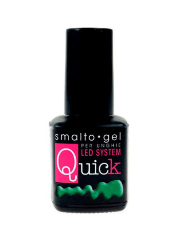 Verniz em Gel Quick Led System 8ml Verde Cintilante