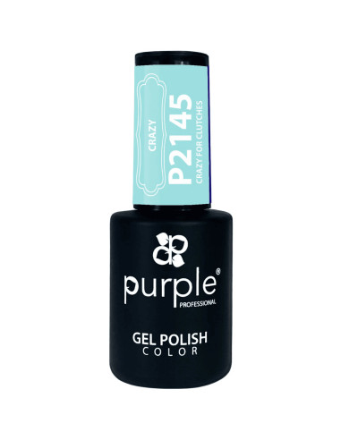 Verniz em Gel Purple P2145 Crazy For Clutches 10ml Turqueza Claro