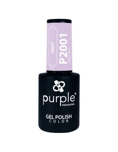 Verniz em Gel Purple P2001 Sweet Doll 10ml Lilaz Claro