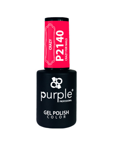 Verniz Em Gel Purple P2140 Crazy For Nails 10ml Magenta Intenso