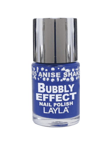 Verniz Layla Bubble Effect 05 Anise Shake 10ml Azul