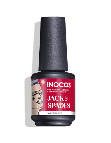 Verniz Gel Inocos Valete de Espadas 15ml Vermelho Imperial