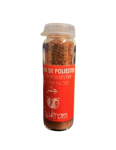 Glitter De Poliéster Laukrom 8g Cor Bronze