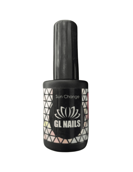 Verniz Gel GL Nails Sun Change 11ml Nude/Azul Claro