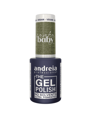 Verniz Gel Andreia Professional The Gel Polish Santa Baby SB2 Verde Azeitona Metalizado