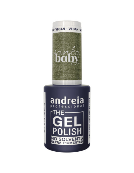 Verniz Gel Andreia Professional The Gel Polish Santa Baby SB2 Verde Azeitona Metalizado