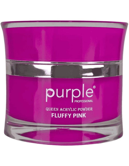 Pó Acrílico Purple Queen Fluffy Pink 30gr Rosa Claro