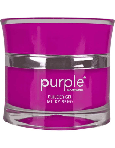 Gel de Construção Purple Milky Beige 50gr Bege Claro