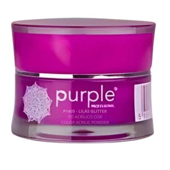 Polvo acrílico Purple P1405 3.5 g Lila Glitter