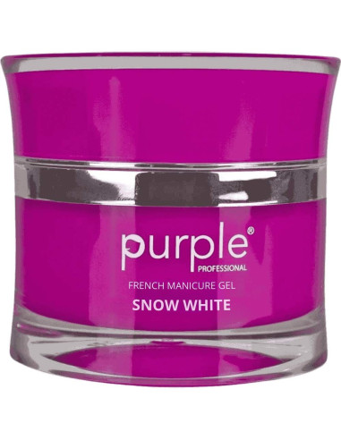 Gel de Construção Purple French Manicure Snow White P231 15gr Branco