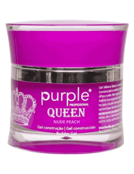 Gel de Construção Purple Queen Nude Peach P905 15gr Pêssego