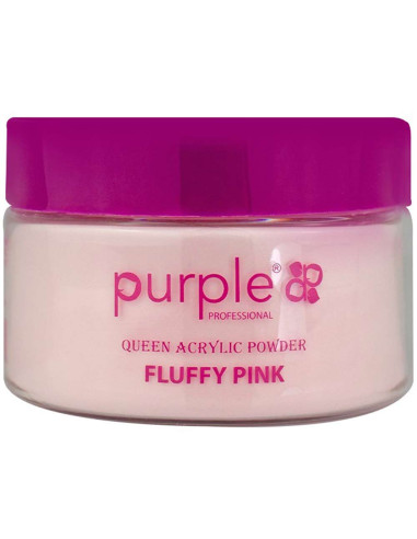 Pó Acrílico Purple Queen Fluffy Pink P1570 200gr Rosa Claro