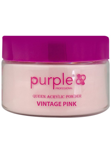 Pó Acrílico Purple P1569 Vintage Pink 200gr Rosa Antigo