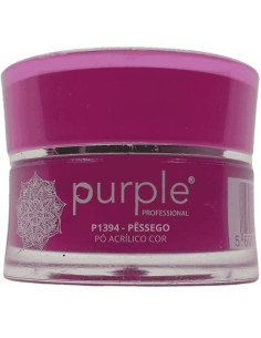 Pó Acrílico Purple P1394 Pêssego 3,5g – Tom Pastel Laranja