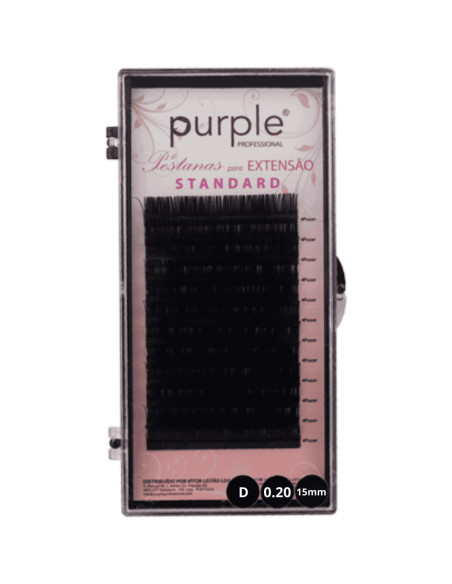 Extensão de Pestanas Purple Standard D 0.20 15mm