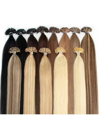 Extensões de Cabelo Natural com Queratina Karisa 50cm 10 Unidades