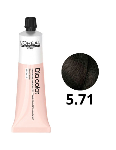 Coloração Demi Permanente Dia Color L'Oréal 5.71 Sem Amoníaco