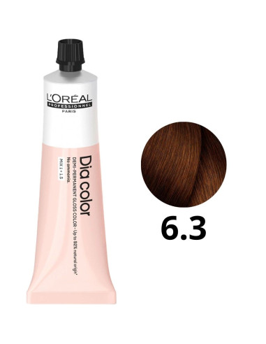 Coloração Demi Permanente Dia Color L'Oréal 6.3 Sem Amoníaco